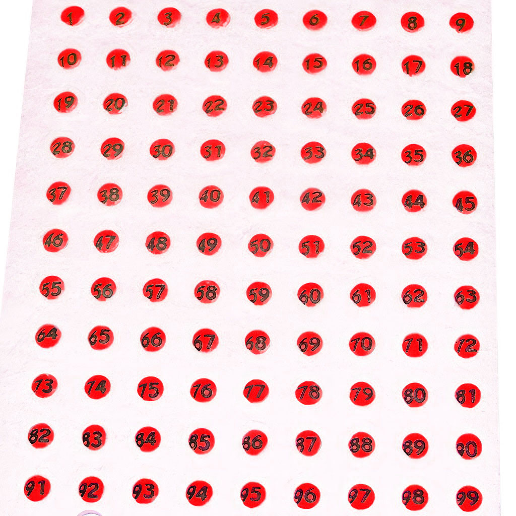 Leucht Opalith Zeichenplättchen - Rot